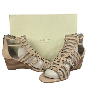 Hinge - Women's Sz 10(M) Beige/Blush Nubuck - Leather - HGNOLAN-LEA - New w/Box!